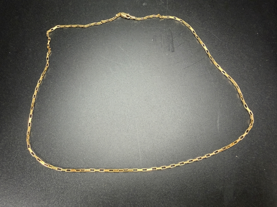 14k Gold Italian 19' Chain Necklace 4.9g $383 Melt Value [Photo 4]