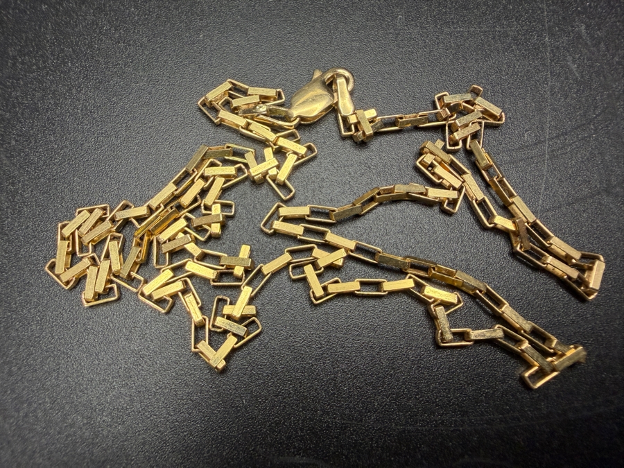 14k Gold Italian 19' Chain Necklace 4.9g $383 Melt Value [Photo 5]
