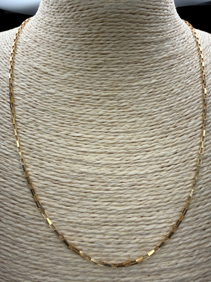 14k Gold Italian 19' Chain Necklace 4.9g $383 Melt Value [Photo 2]