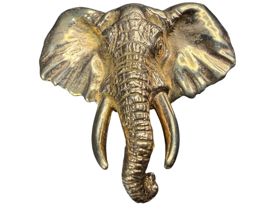 10k Gold Signed Elephant Pendant 7.8g $436 Melt Value