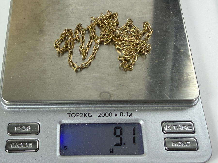 14k Gold 20' Chain Necklace 9.1g $711 Melt Value [Photo 7]
