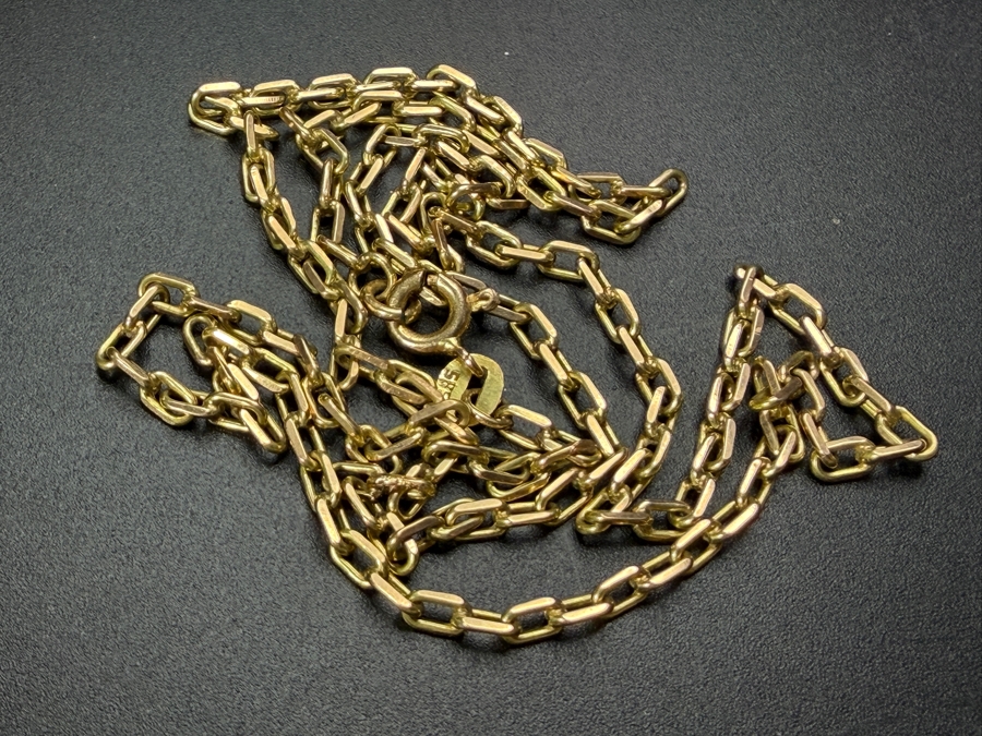 14k Gold 20' Chain Necklace 9.1g $711 Melt Value [Photo 5]