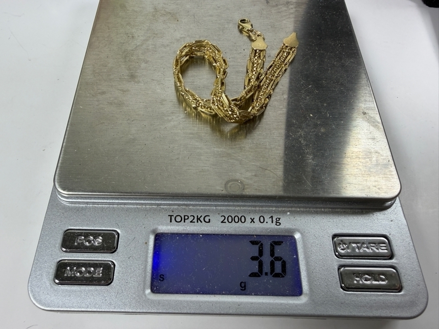 14k Gold 7' Bracelet 3.6g $281Melt Value [Photo 7]