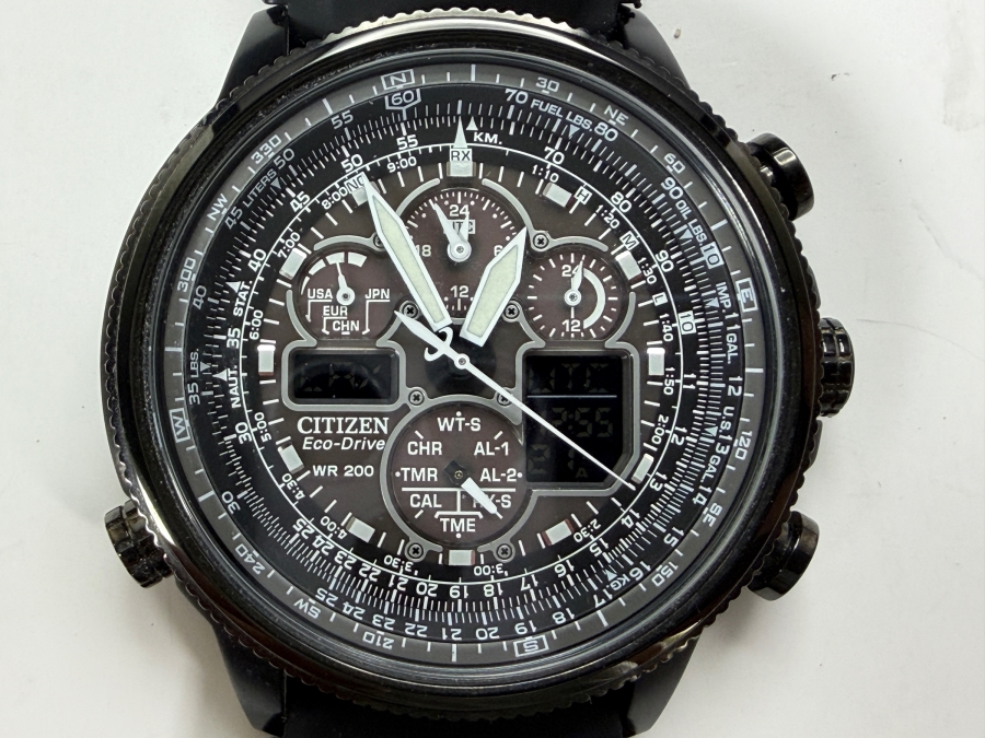 Citizen Promaster Navihawk A-T Eco-Drive Wrist Watch - Running - Original Retail Price $750 [Photo 2]