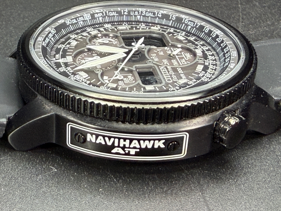 Citizen Promaster Navihawk A-T Eco-Drive Wrist Watch - Running - Original Retail Price $750 [Photo 5]