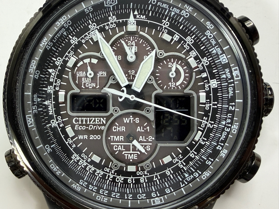 Citizen Promaster Navihawk A-T Eco-Drive Wrist Watch - Running - Original Retail Price $750 [Photo 3]