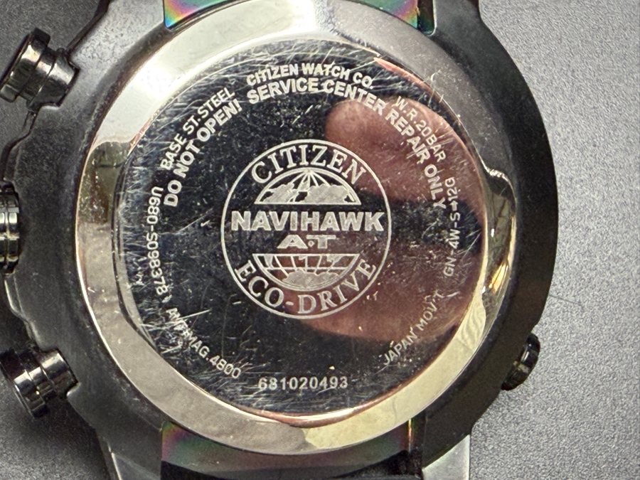 Citizen Promaster Navihawk A-T Eco-Drive Wrist Watch - Running - Original Retail Price $750 [Photo 6]