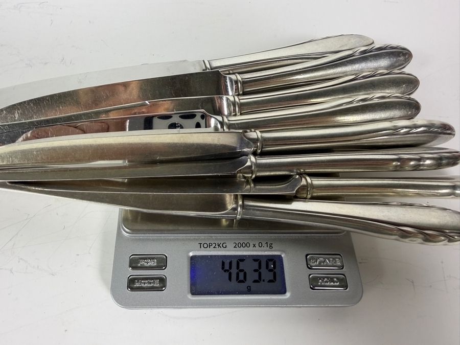 Gorham Sterling Silver Lyric Flatware Service 1940 Patent Date - Approximate Service for 8 - 1,617g of Sterling Silver Plus 464g Of Sterling Handled Knives - $2,991 Melt Value Not Including Knives [Photo 18]