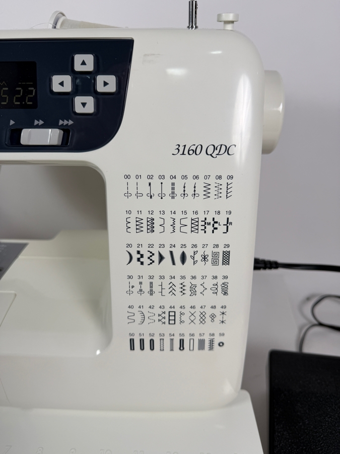 Janome Three One Sixty QDC Computerized Sewing Machine With Built In Sixty Stitch Chart Digital Screen And Foot Pedal Controller Retails $700 [Photo 4]