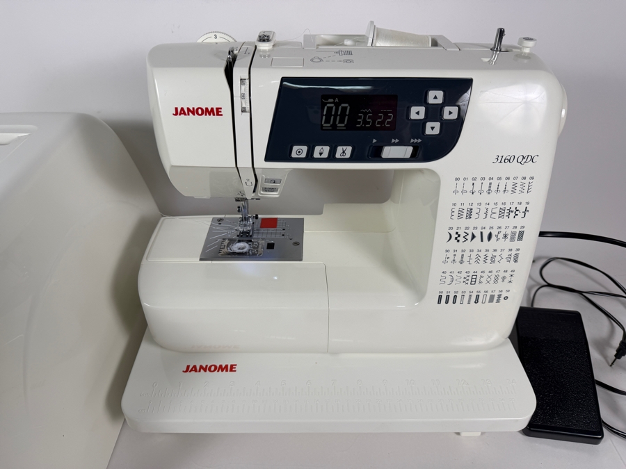 Janome Three One Sixty QDC Computerized Sewing Machine With Built In Sixty Stitch Chart Digital Screen And Foot Pedal Controller Retails $700 [Photo 3]