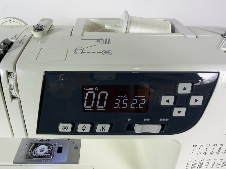Janome Three One Sixty QDC Computerized Sewing Machine With Built In Sixty Stitch Chart Digital Screen And Foot Pedal Controller Retails $700 [Photo 5]