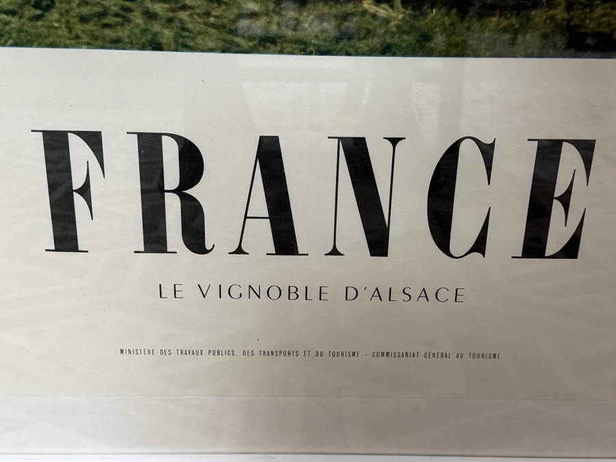 France Le Vignoble D'Alsace Vintage Travel Advertising Poster Featuring The St Jacques Le Majeur Church In Hunawihr 30'W X 45'H [Photo 6]