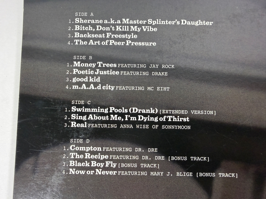 Kendrick Lamar Good Kid M.A.A.D City Double Vinyl LP Record Album Gatefold Edition Featuring The Iconic Chrysler Minivan Polaroid Cover Artwork [Photo 5]