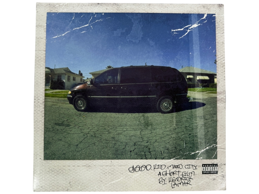 Kendrick Lamar Good Kid M.A.A.D City Double Vinyl LP Record Album Gatefold Edition Featuring The Iconic Chrysler Minivan Polaroid Cover Artwork