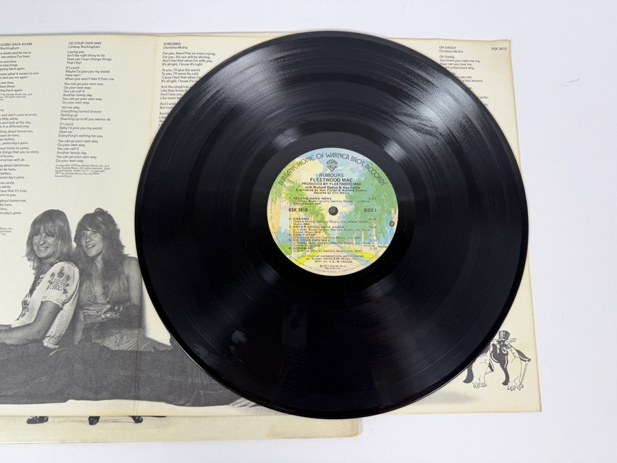 Fleetwood Mac Rumours Studio Album Vinyl LP Record Featuring The Iconic Mick Fleetwood And Stevie Nicks Staged Cover Photography [Photo 3]
