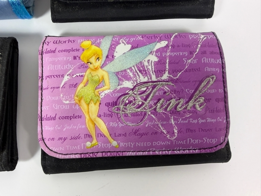 Assorted Lot Of Five Disney Character Wallets Pouches And Wristlets Featuring Belle Cinderella Tinker Bell And Sleeping Beauty [Photo 5]