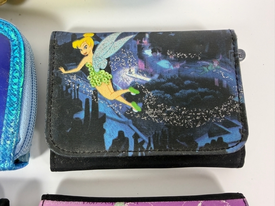 Assorted Lot Of Five Disney Character Wallets Pouches And Wristlets Featuring Belle Cinderella Tinker Bell And Sleeping Beauty [Photo 4]