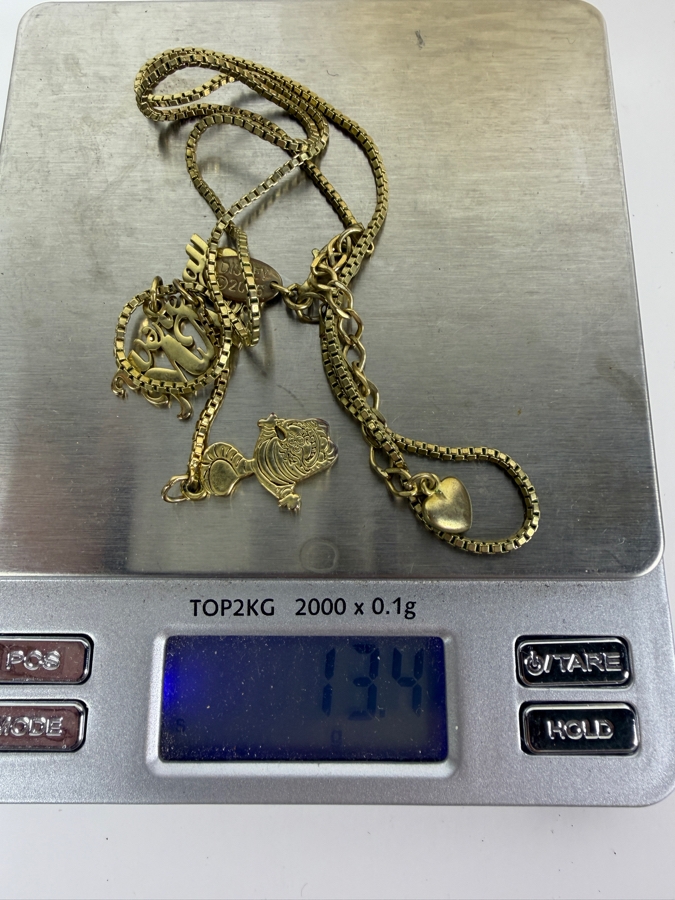 Disney Couture .925 Sterling Silver 'We're All Mad Here' 22' Alice in Wonderland Mad Hatter Cheshire Cat Gold-Tone Y-Shaped Drop Necklace 13.4g [Photo 7]