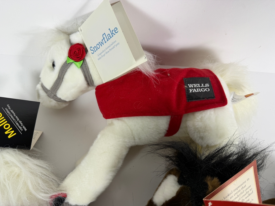 Vintage Wells Fargo Legendary Stagecoach Rose Parade Promotional Plush Horse Lot [Photo 9]