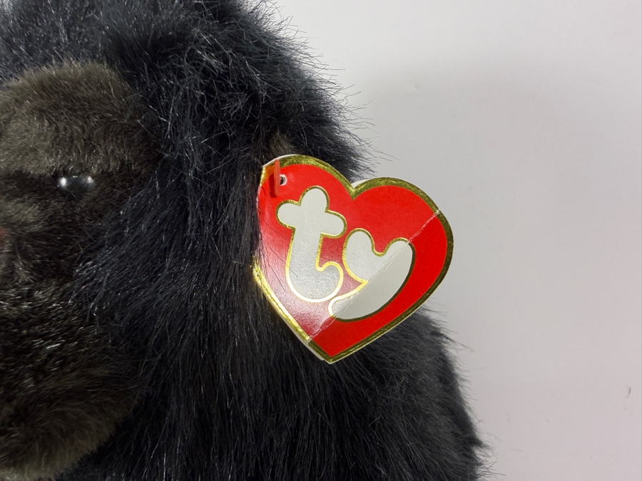 Vintage 1989 Ty Classic Baby George The Black Gorilla 16' Beanie Buddy Plush Toy [Photo 3]