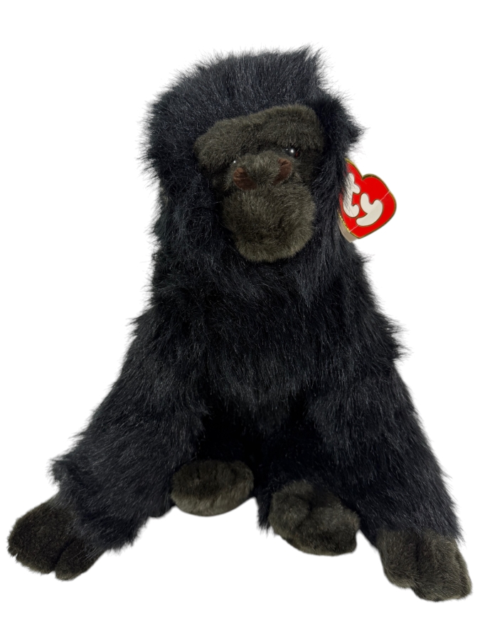 Vintage 1989 Ty Classic Baby George The Black Gorilla 16' Beanie Buddy Plush Toy