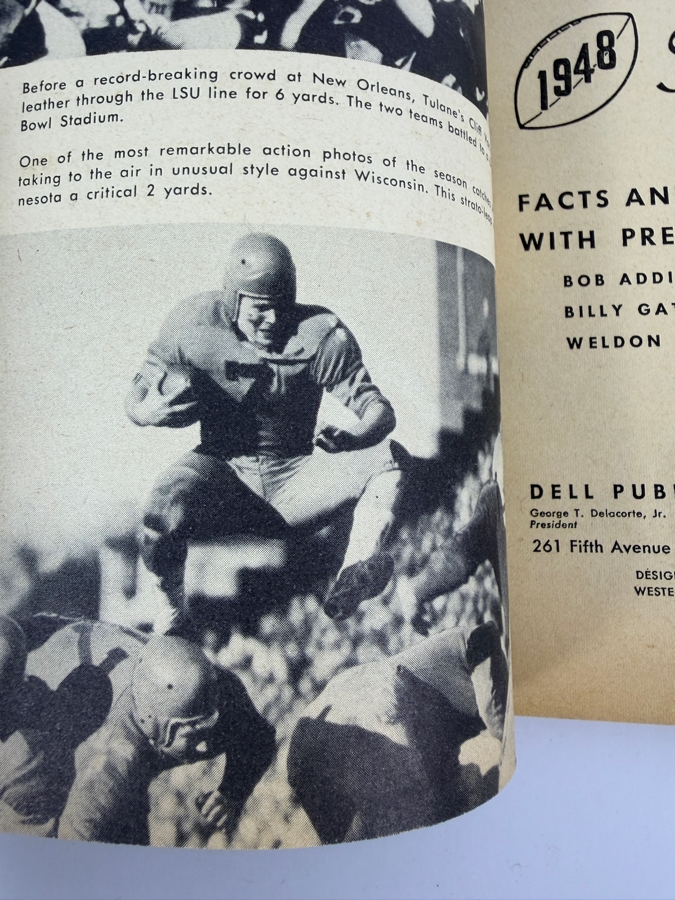 Vintage 1948 Dell Intercollegiate And Professional Football Magazine Featuring Doak Walker [Photo 4]