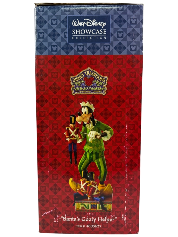 Vintage 2006 Jim Shore Disney Traditions Santa's Goofy Helper Stone Resin Figurine With Box