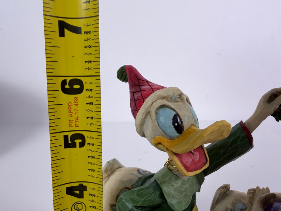 Vintage 2008 Jim Shore Disney Traditions Mistletoe Moment Donald And Daisy Duck Figurine With Box 6'H [Photo 5]