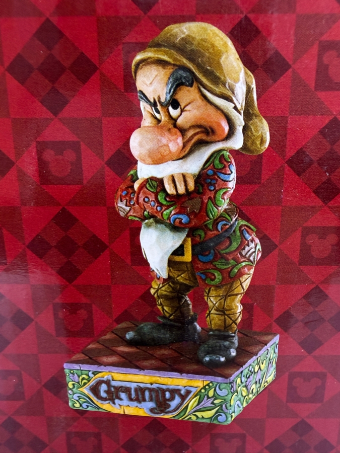 Vintage 2005 Jim Shore Disney Traditions It's All About The Attitude Grumpy Figurine With Box [Photo 3]