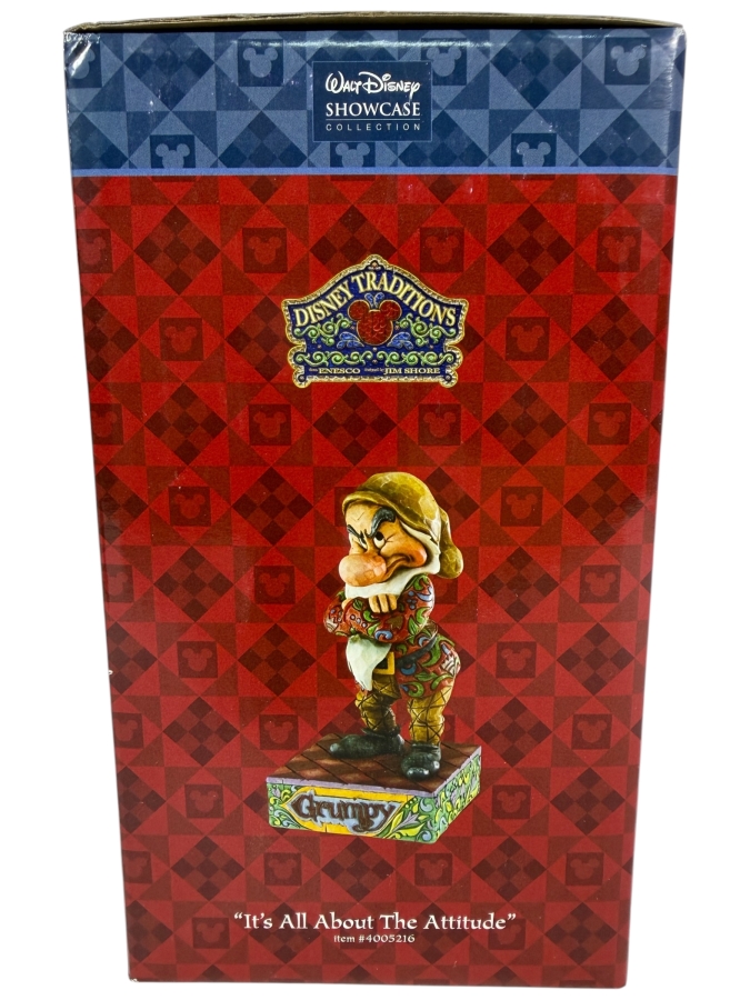 Vintage 2005 Jim Shore Disney Traditions It's All About The Attitude Grumpy Figurine With Box