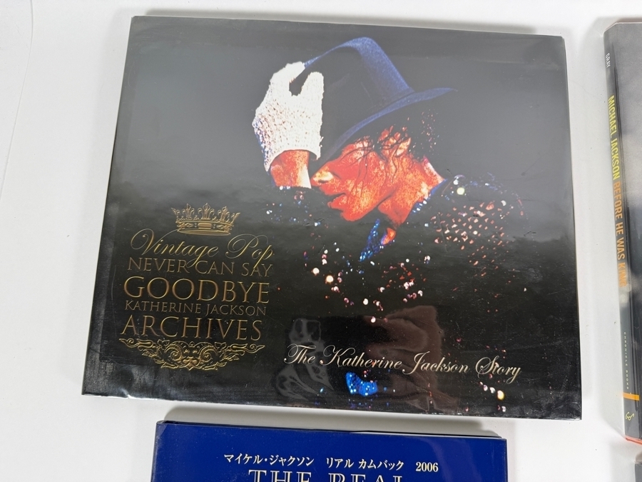 Vintage Michael Jackson Biography And Commemorative Photo Hardcover Book Collection Lot Of Four [Photo 2]
