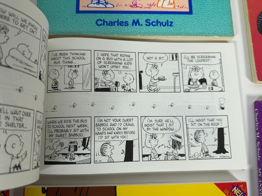 Vintage 1970s To 1990s Charles M. Schulz Peanuts Comic Strip Reprint Book Collection Lot Of Eight [Photo 7]