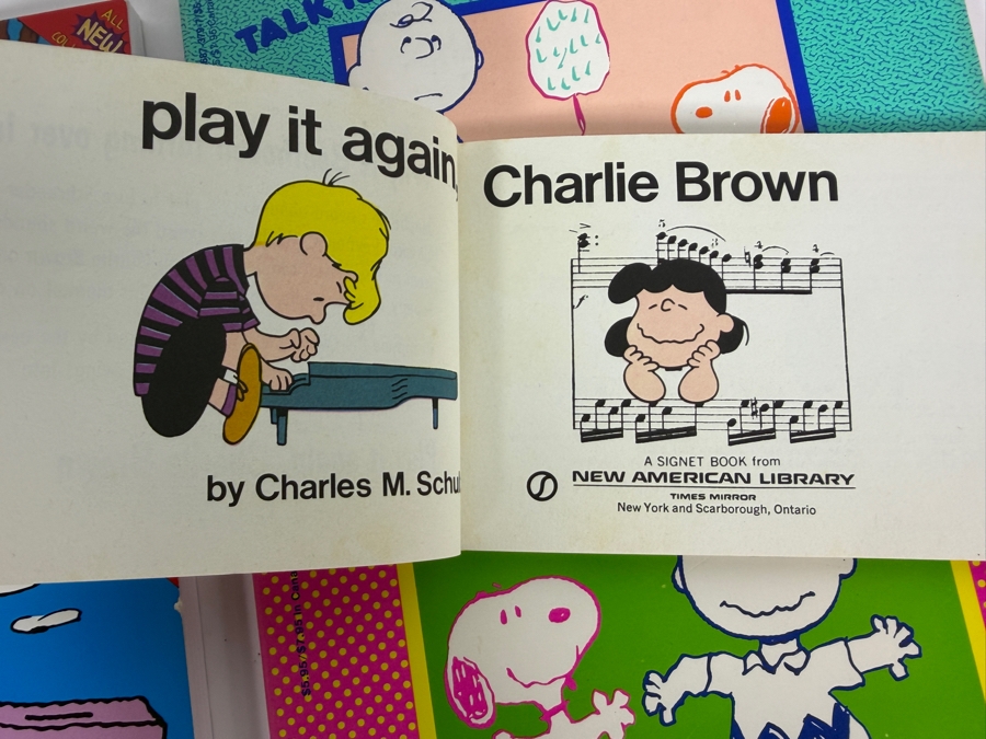 Vintage 1970s To 1990s Charles M. Schulz Peanuts Comic Strip Reprint Book Collection Lot Of Eight [Photo 8]