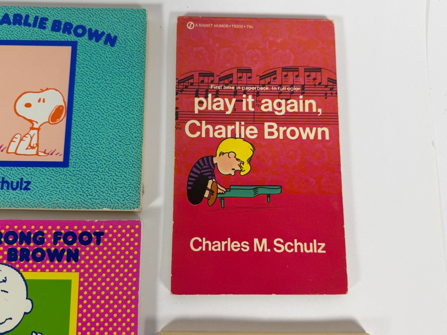 Vintage 1970s To 1990s Charles M. Schulz Peanuts Comic Strip Reprint Book Collection Lot Of Eight [Photo 3]