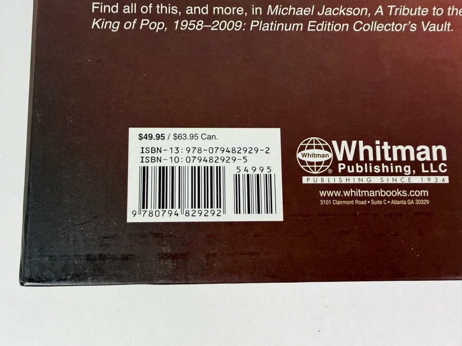 Vintage 2009 Michael Jackson A Tribute To The King Of Pop 1958-2009 Platinum Edition Collector's Vault Interactive Book With Slipcase [Photo 3]