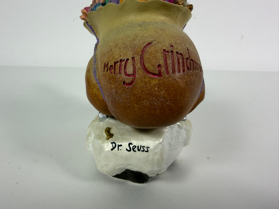 Vintage 2000 Limited Edition Hallmark Dr. Seuss Merry Grinchmas Sleigh With Max Collectible Figurine 6'H [Photo 4]