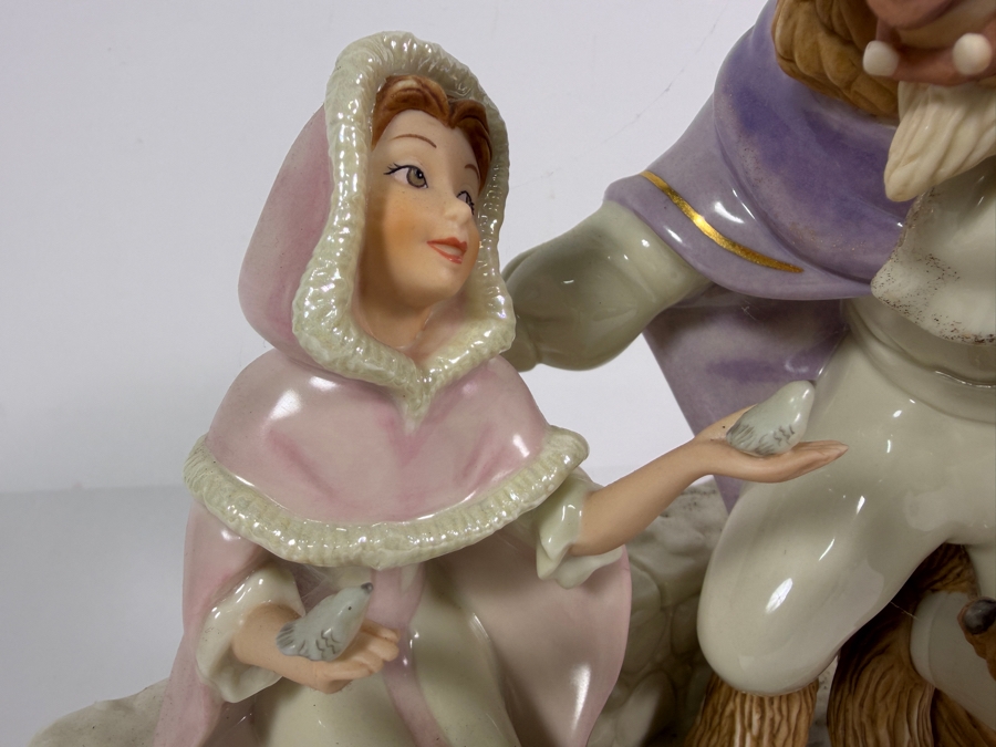 Vintage Lenox Disney Showcase Collection Beauty And The Beast Love's First Touch Porcelain Figurine 8'H [Photo 4]