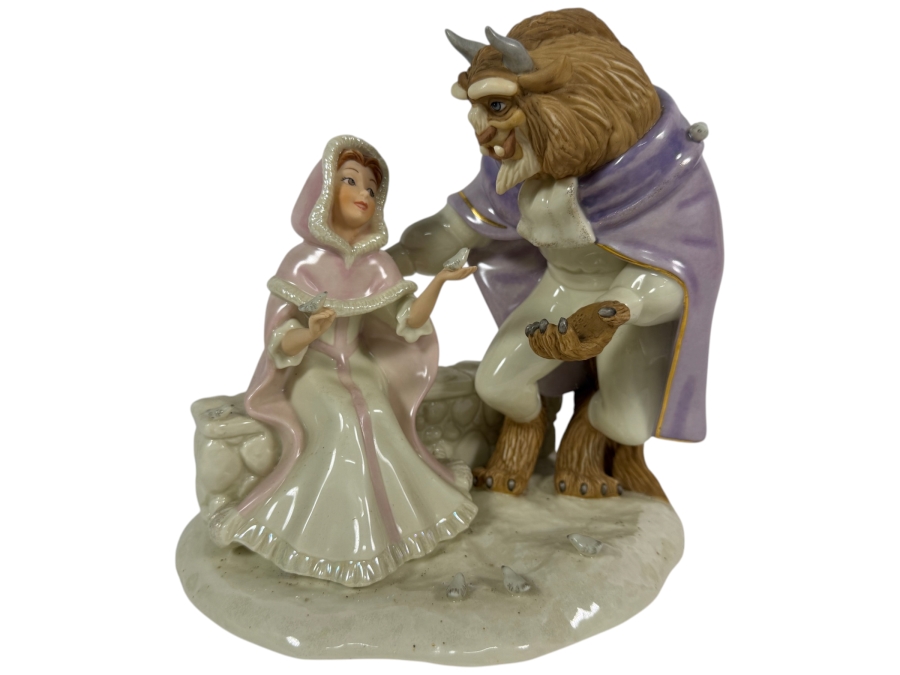 Vintage Lenox Disney Showcase Collection Beauty And The Beast Love's First Touch Porcelain Figurine 8'H