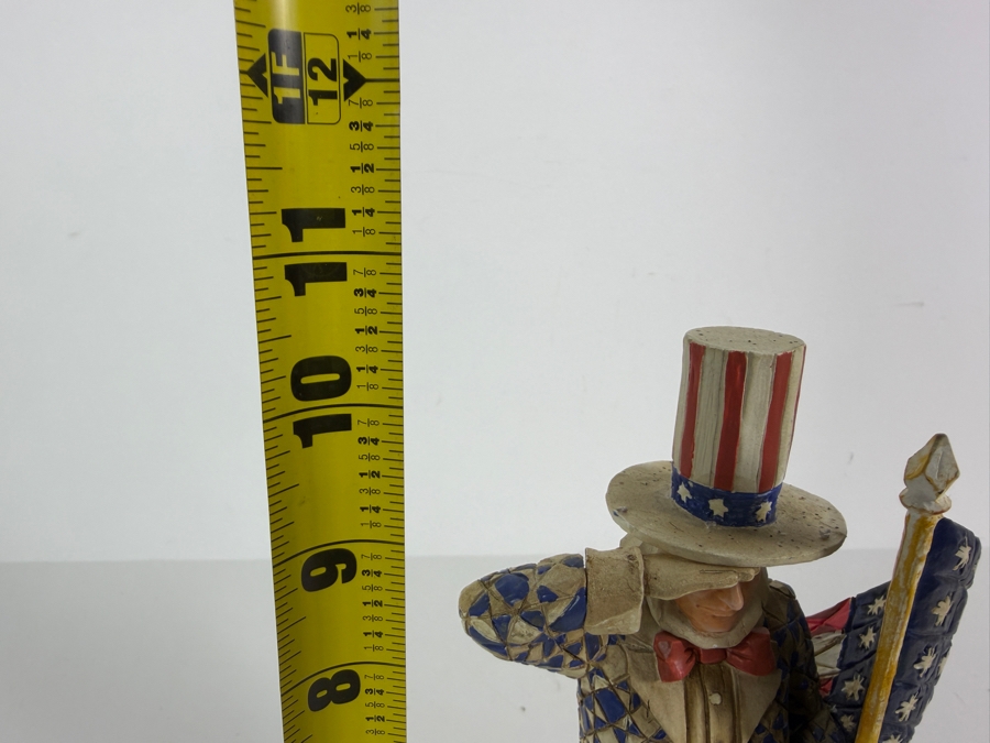 Vintage 2005 Jim Shore Disney Traditions From Sea To Shining Sea Mickey Mouse And Uncle Sam Patriotic Figurine 10.5'H [Photo 6]