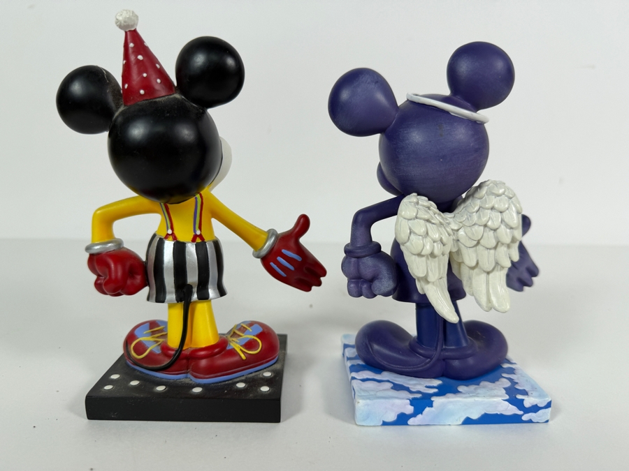 Vintage 2004 Westland Giftware Disney Mickey InspEARations Let's Party Clown And Always My Angel Figurine Set 6'H [Photo 4]