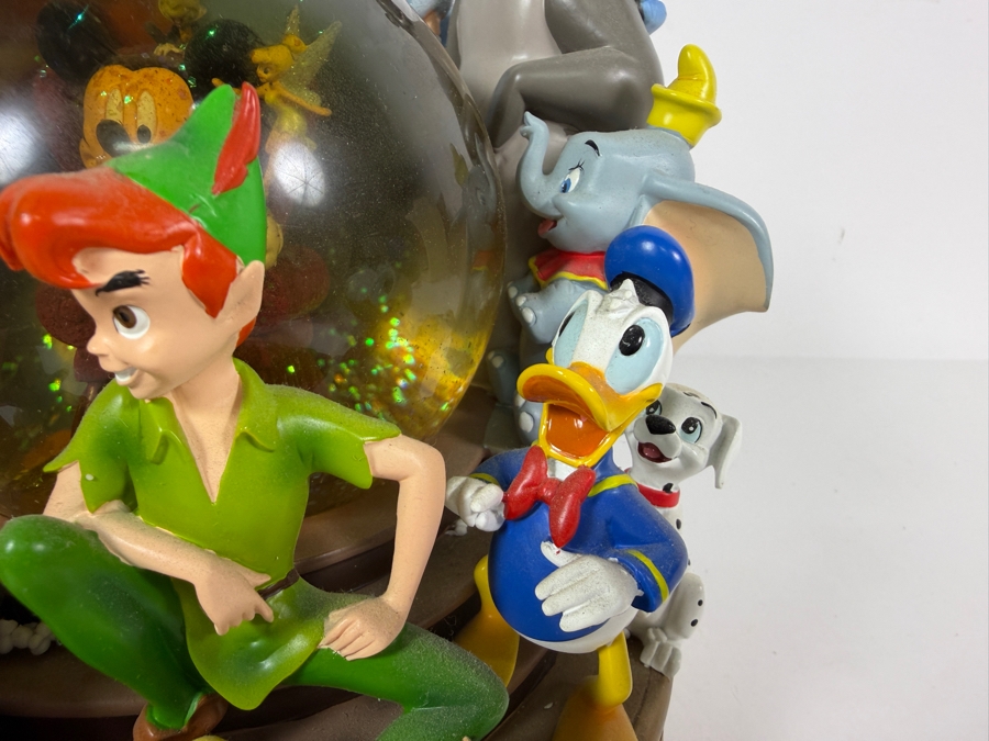 Vintage Large Disney Store Exclusive The Wonderful World Of Disney Multi-Character Musical Snow Globe 8'H [Photo 8]