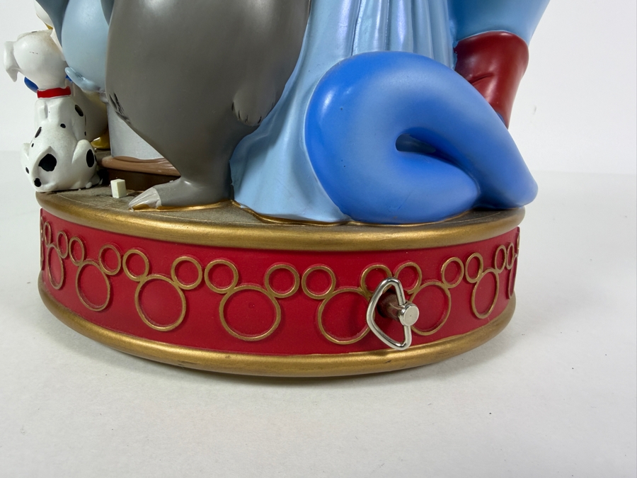 Vintage Large Disney Store Exclusive The Wonderful World Of Disney Multi-Character Musical Snow Globe 8'H [Photo 12]