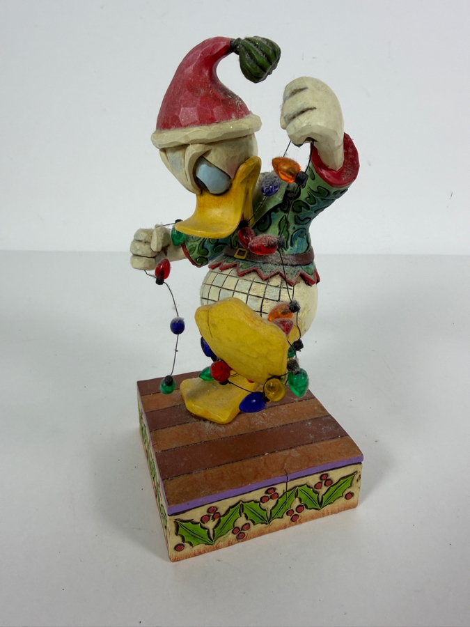 Vintage 2007 Jim Shore Disney Traditions Santa's High Strung Helper Donald Duck Figurine 7.5'H [Photo 2]