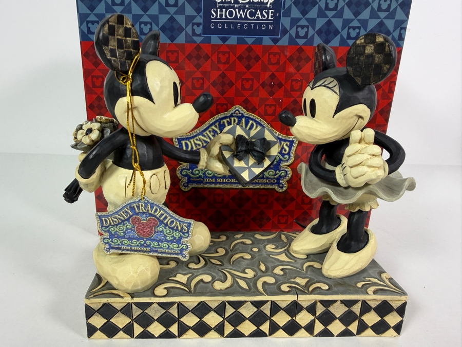 'Real Sweetheart' Mickey and Minnie Mouse Figurine from the Disney Traditions Collection by Jim Shore with Original Box 6.5W X 3D X 6H [Photo 2]