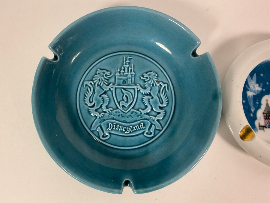 Pair of Vintage Mid-Century Disneyland Ashtrays 6.5'W and 5'W [Photo 3]