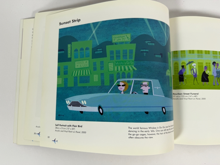 Artist Signed 'Supersonic Swingers' 2000 Josh Agle New Works by Shag Softcover Edition Signed by Shag [Photo 5]
