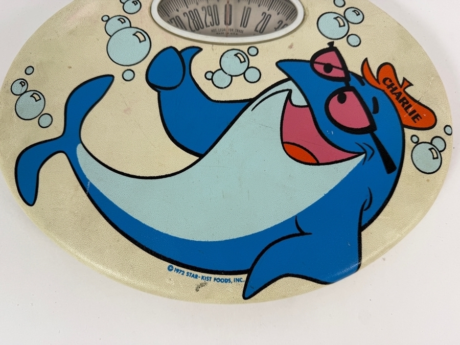 Vintage 1972 Star-Kist Promotional Bathroom Scale Featuring Charlie the Tuna Wearing Sunglasses 13 X 10 [Photo 4]