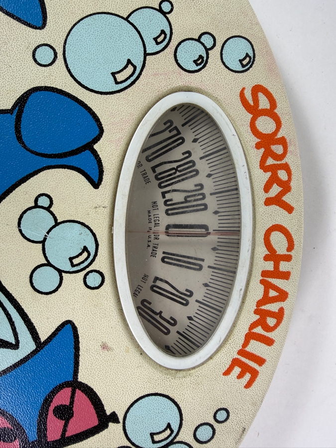 Vintage 1972 Star-Kist Promotional Bathroom Scale Featuring Charlie the Tuna Wearing Sunglasses 13 X 10 [Photo 3]