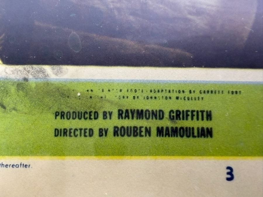 Vintage 1958 The Mark Of Zorro Lobby Card R58-387 Signed By Director Rouben Mamoulian Framed 14.5 X 12 [Photo 7]