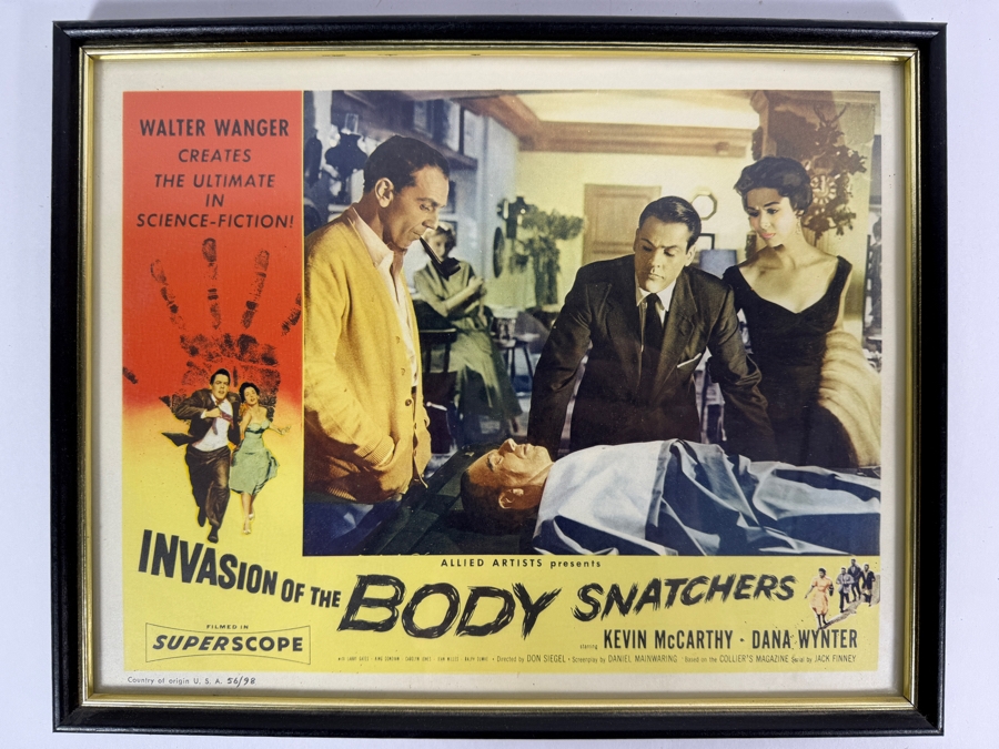 Vintage 1956 Lobby Card for the Science-Fiction Film Invasion of the Body Snatchers 56/98 Framed 14.5 X 11.5 [Photo 2]